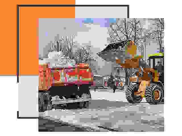 Вывоз снега в Тихвине